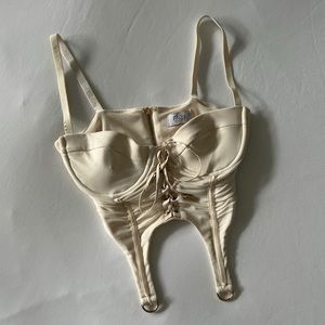 Cream Oh Polly Mesh Corset US 2